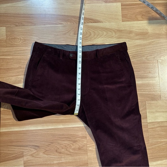 Todd Snyder Burgundy  Italian Corduroy Velvet Sutton Suit Pant Trouser Sz 33/32 - Picture 8 of 15